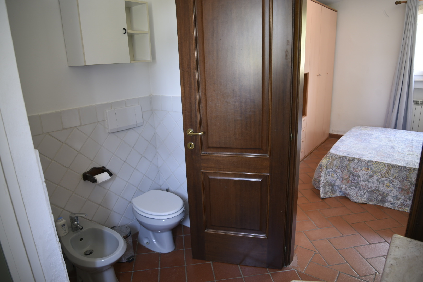 Bagno con bidet e wc - appartamento vacanze con piscina Toscana
